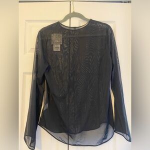 NWT black mesh top from Uniqlo